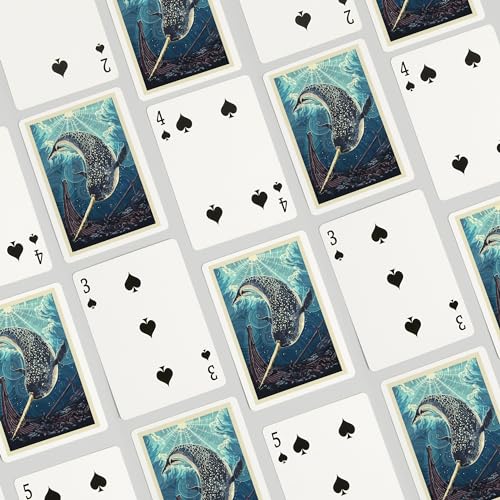 Narwhal, Letterpress, 52 cartas de póker para adultos miniatura 4