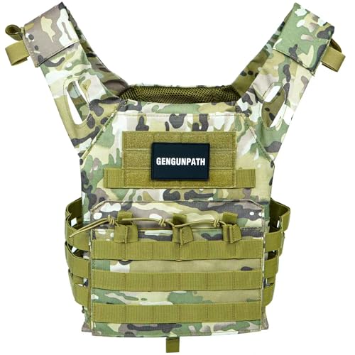 Gengunpath Tactical Vest for Outdoor Gear - Lightweight, Breathable, Adjustable, 600D Nylon Vest
