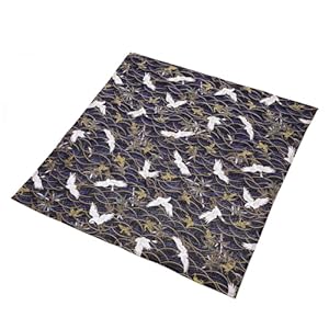 OFFSCH Furoshiki Japanisches Tuch mit Kranichen