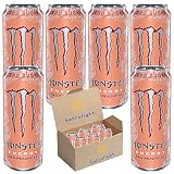 Monster Energy Zero Sugar | Sugar Free Energy Drink | Ultra Variety Pack | Pack of 6 | Every Order is Elegantly Packaged in a Signature BETRULIGHT Branded Box | (16 Fl oz, Ultra Peachy Keen)