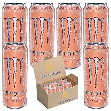 Monster Energy Zero Sugar | Sugar Free Energy Drink | Ultra Variety Pack | Pack of 6 | Every Order is Elegantly Packaged in a Signature BETRULIGHT Branded Box | 16 Fl oz, Ultra Peachy Keen