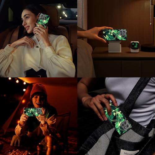 YOVIAKK for Moto G Power 5G 2025 Case,Cute Flower Slim Fit [Glow in The Dark] Hybrid Hard PC Soft TPU Shockproof Drop Protective,Aesthetic Phone Case for Motorola G Power 5G 2025丨Black Gold Marble - image 7