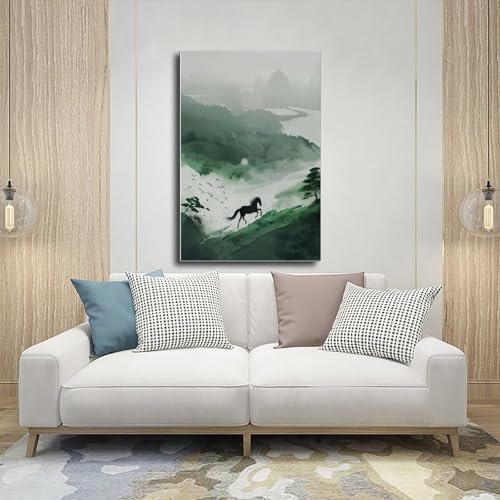 Poster cheval 40x60 cm pour décoration de chambre et bureau - 5