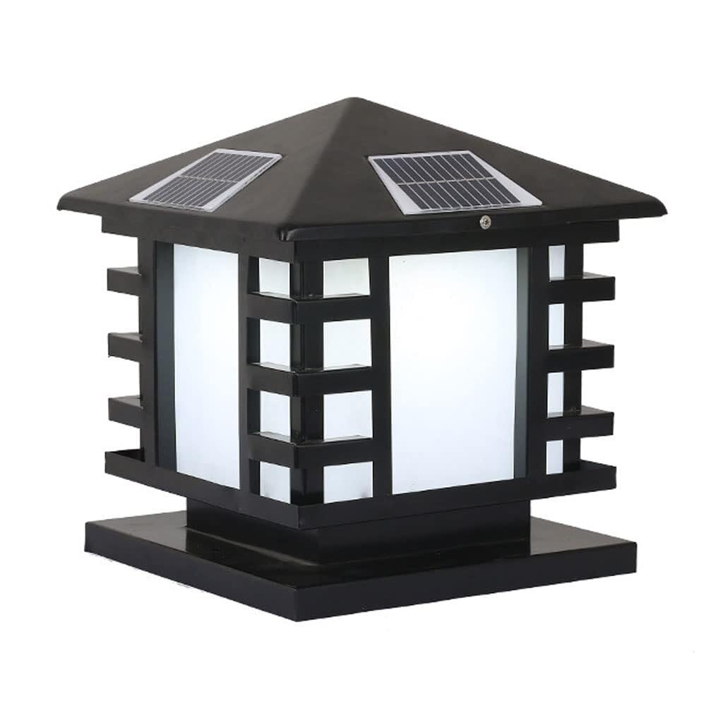 LED-Solar-Pfostenleuchten for den Außenbereich, Landschaftsbeleuchtung, quadratisch, wasserdicht, for den Außenbereich, for den Garten, for den Innenhof, for den Zaun(25 * 28cm)
