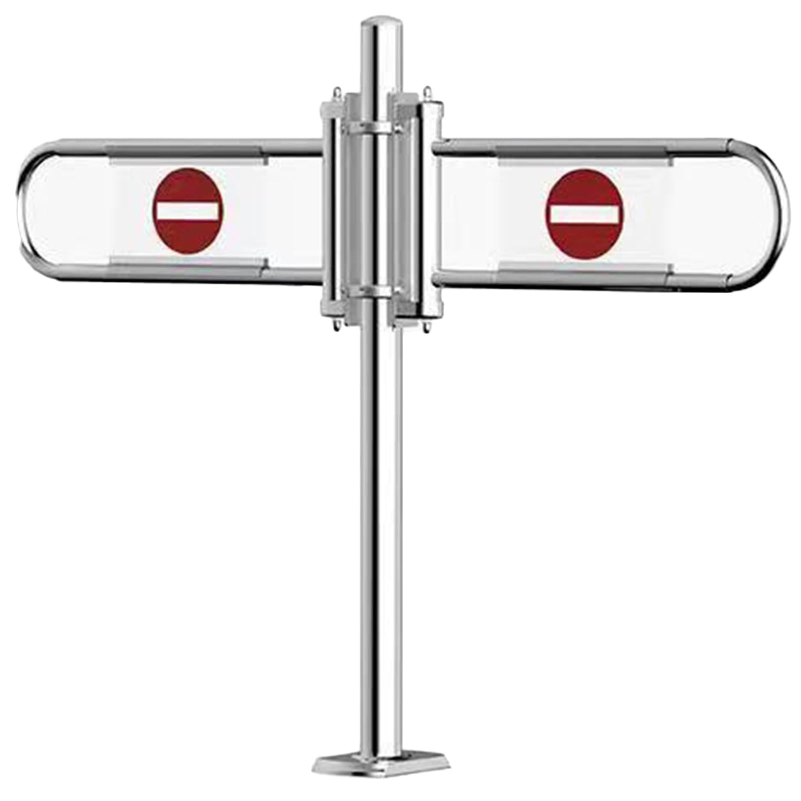 Cancello a Battente Automatico - Ingresso di Sicurezza Metallico unidirezionale e bidirezionale per supermercati, biblioteche e Magazzini - Porta con barriera di Apertura