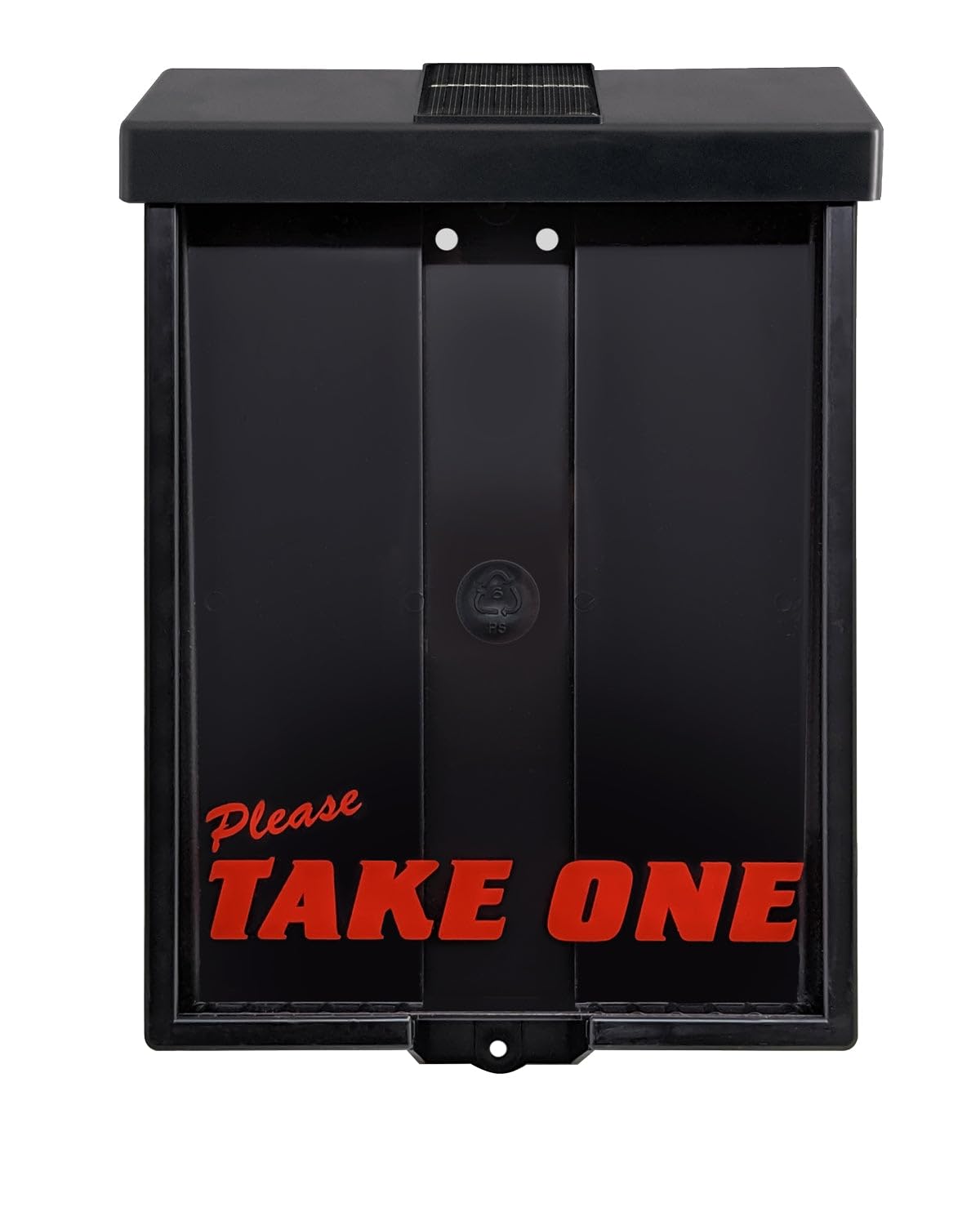 Mediz Outdoor Real Estate Brochure Box with Solar Lighted Lid, Take One Document Holder Can Hold 100, 8.5 x 11 Documents, Flyers, Literature and Other