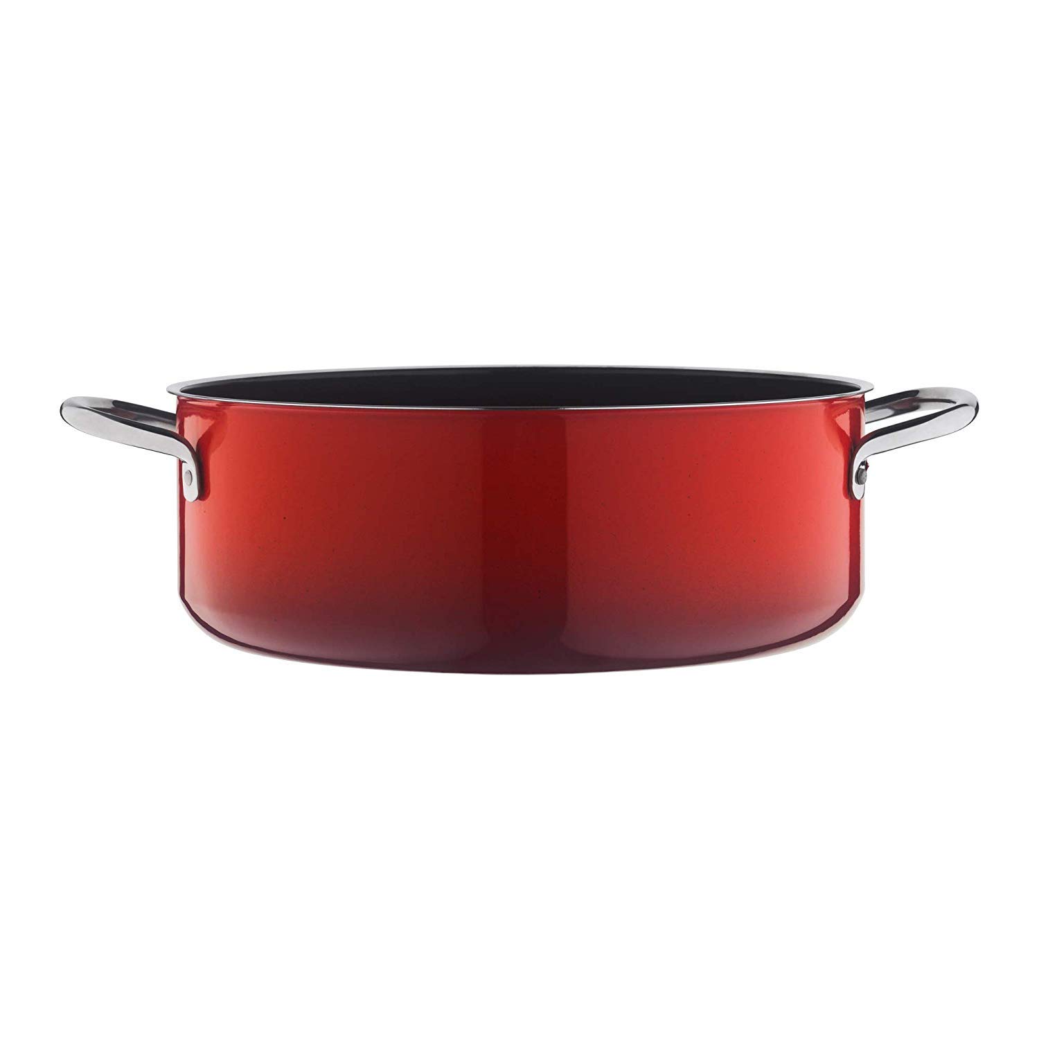 Silit ecompact Dampfgarer, Bräter Induktion 28 cm, mit Glasdeckel, 6l, Garthermometer, Garblech, Silargan Funktionskeramik, schwarz