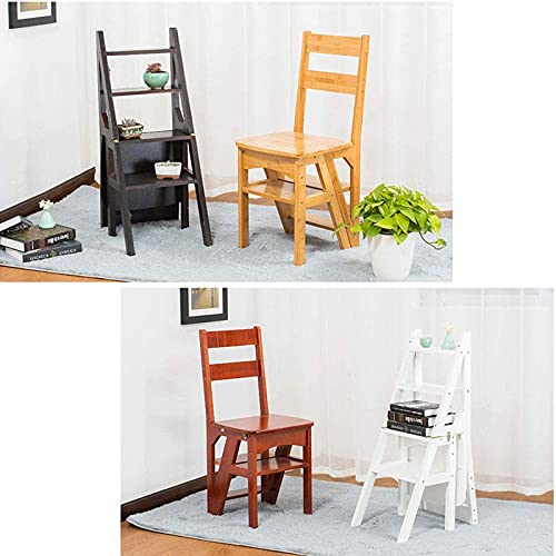 Tabouret d'escalade d'intérieur en bois avec 4 marches multifonctions