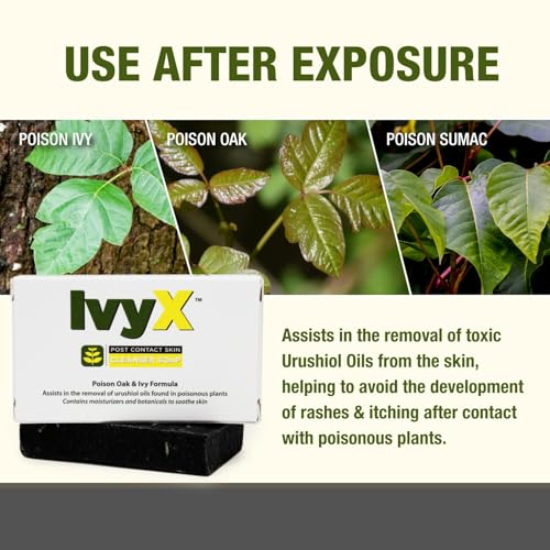 Image of CoreTex Ivy X Post-Contact Poison Ivy Cleanser Soap Bar (Large) - 3oz Bar of USA-Made Relief Soap to Remove the Itch Before it Starts - Also Works on Poison Oak & Sumac Oils