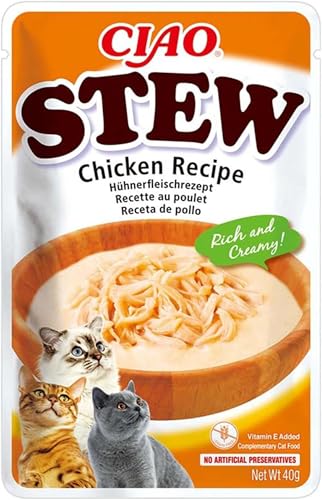 INABA Ciao Stew, Katzenfutter Nass mit Huhnerfleisch, 40g – Ansicht 1