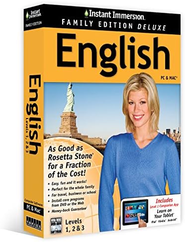 Learn English: Instant Immersion Family Edition Language Software Set  - 2016 Edition