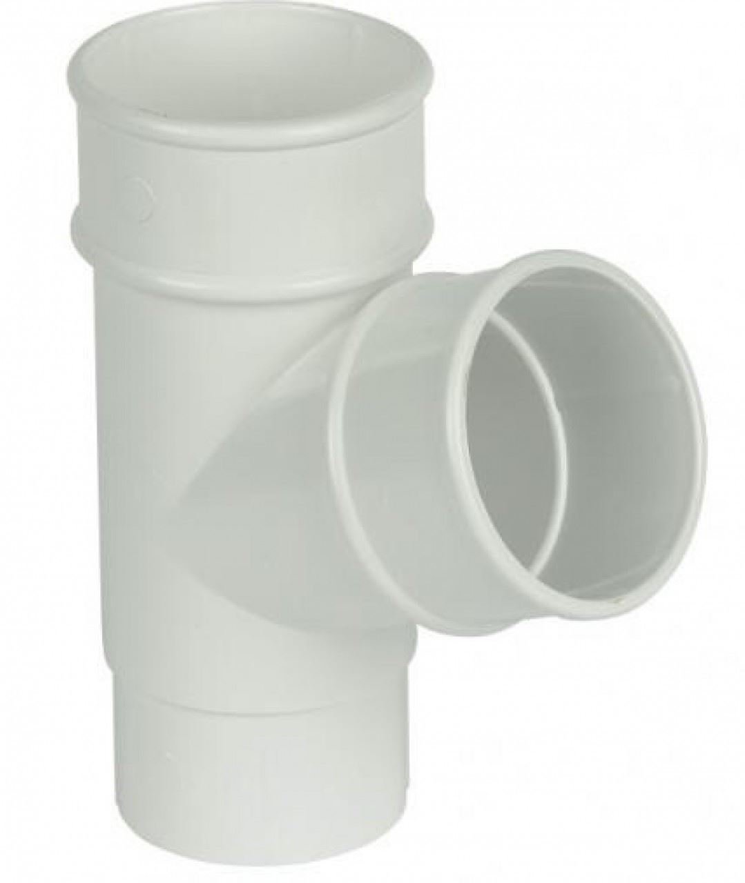 Floplast White 68Mm Round 67 Degree Downpipe Branch