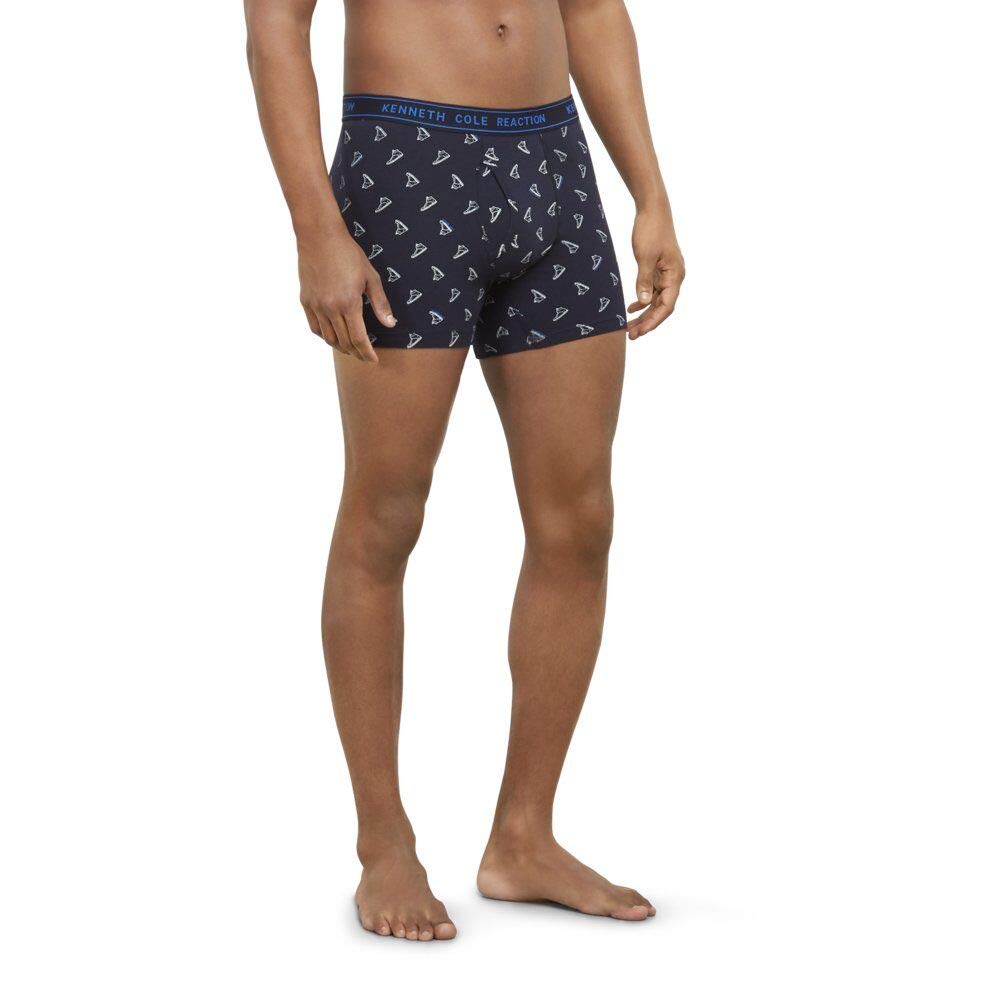 Kenneth Cole REACTION Men's Underwear Cotton Spandex Boxer Brief, Multipack & Single