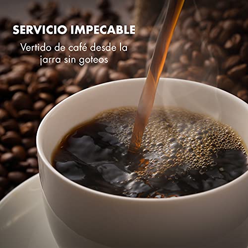 Miniatura 4 de Klarstein Cafetera Cafe Filtrado De 1,2 L., Maquina Cafe 12 Tazas, Cafetera Filtro Potencia De 800w, Máquina Café Molido, Coffee Machine, Cafetera Goteo Americana, Cafeteras Cafe Caliente Hielo