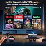 [Netflix Officially & Dolby Audio] Smart Projector with WiFi6 and Bluetooth5.3, Electric Focus & Auto Keystone 4K Support, 22000L Movie Projectors, OWNKNEW Native 1080P Proyector Built-in Apps - Image 2