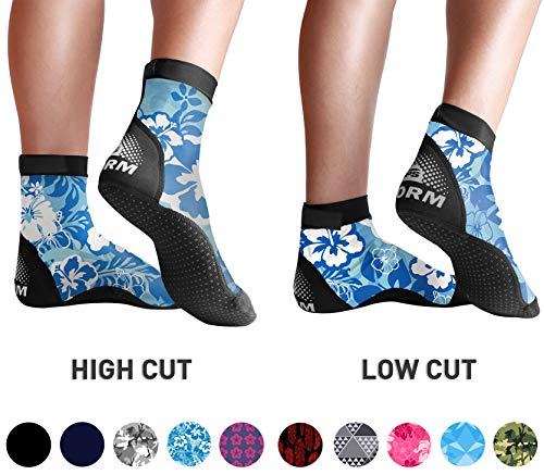 BPS 'Storm' Lycra Water Socks - Non Slip Socks - for Sand Playing