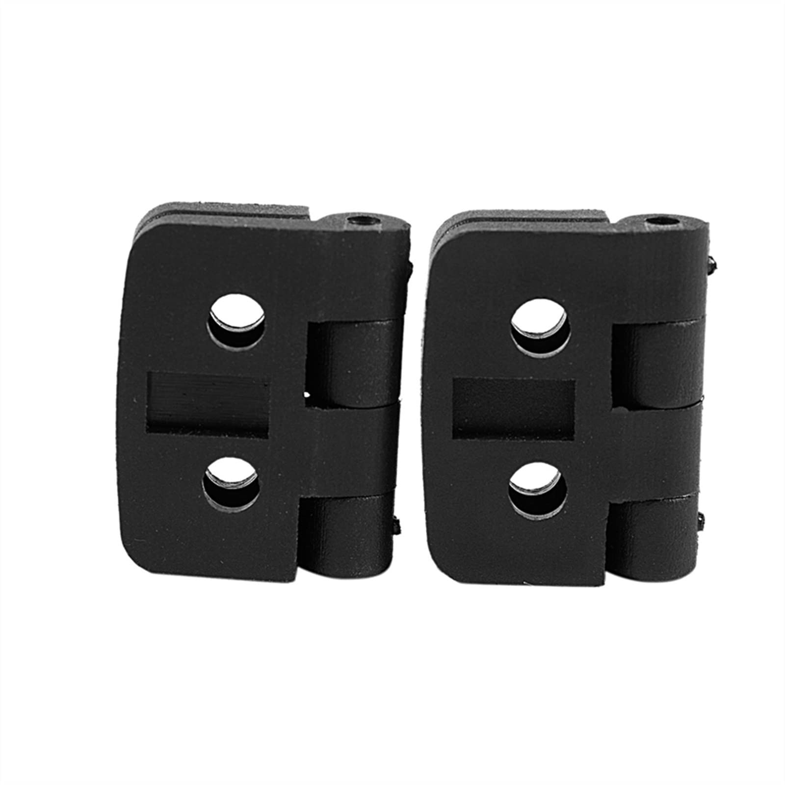 Charnière de porte de garde-robe anti-corrosion plastique noire axe métal solide DIY