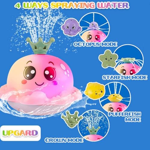 Image of Happy Hues Octopus Bath Toys for Babies &Toddlers- Mold-Free Wall Mount Waterfall Bath Toys