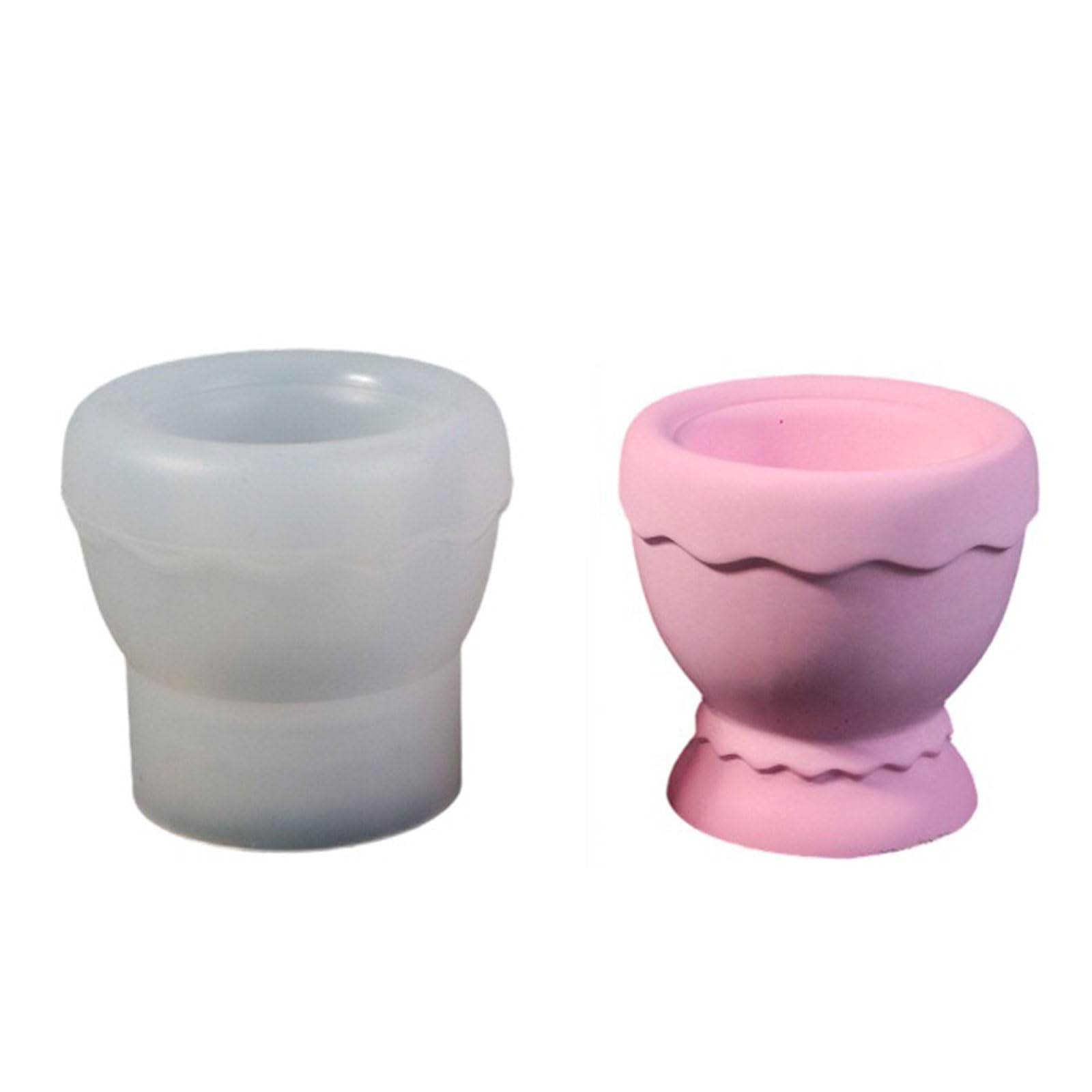 Veltros Eggs Stand Shape Silicone Molds for Making Holder Gypsum Decoration Silicones Candlestick Molds Epoxy Resin Craft