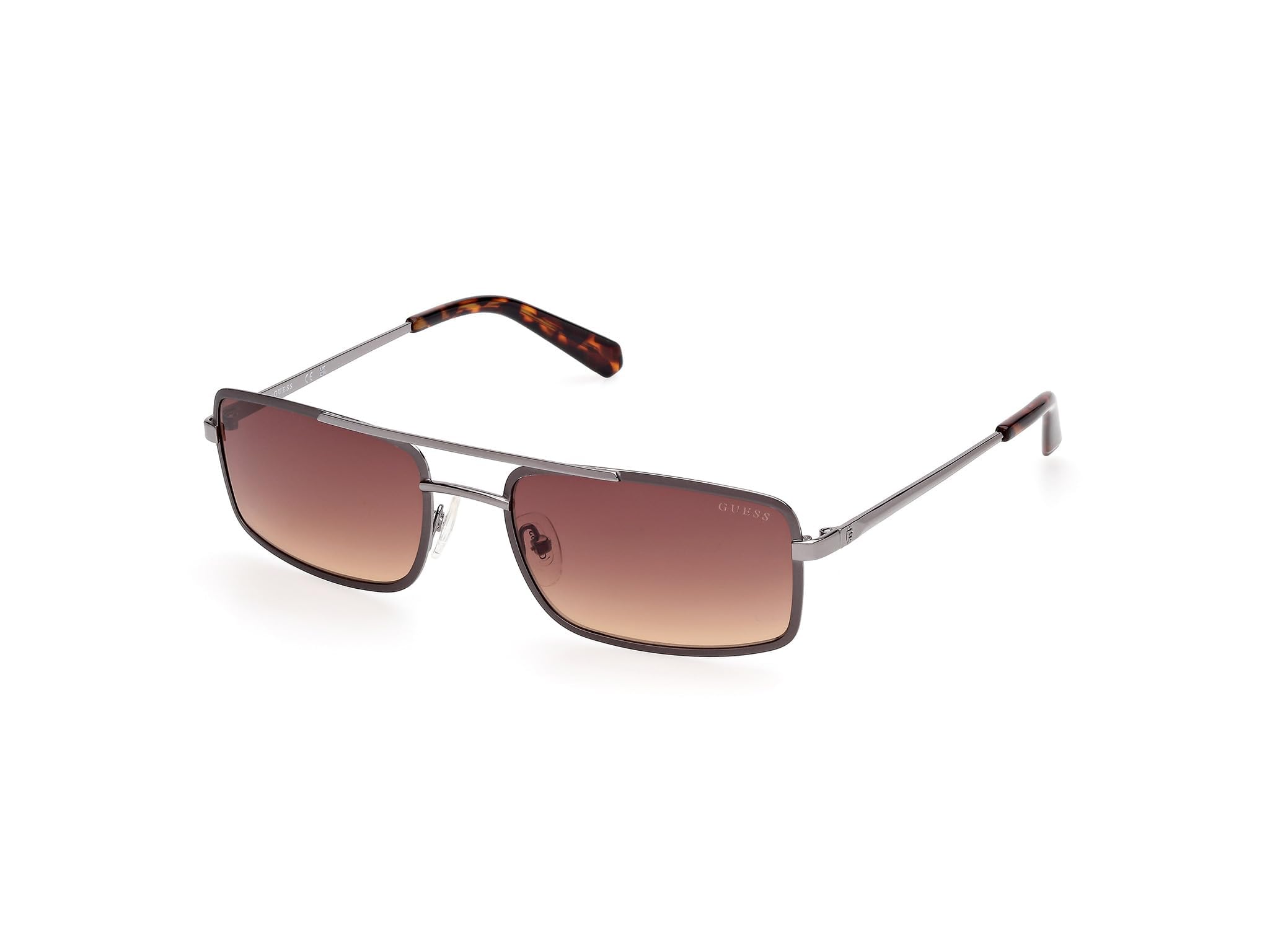 Guess Men's Gray Narrow Aviator Sunglasses
