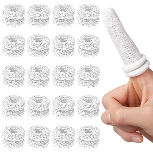 COYUN 20 PCS Pansements Doigts, Pansement Doigt Main Blanc Protection du Bout des Doigts Pansements pour Doigts, Pansements Respirants pour Le Travail Et La...