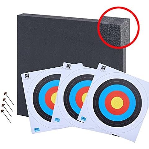 Franks-Castle Zielscheibe 80x80 bis 50lbs Zielscheibenset mit 3 Auflagen und 4 Scheibennägeln Cover