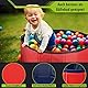 Stabiler Hundepool | Planschbecken für Hunde | Faltbarer Pool mit Ablassventil | rutschfeste Badewanne | Bällebad Kinder | Bälle Bad inkl. Badebürste & Reparaturset - Dog Pool 160x30 (Red)