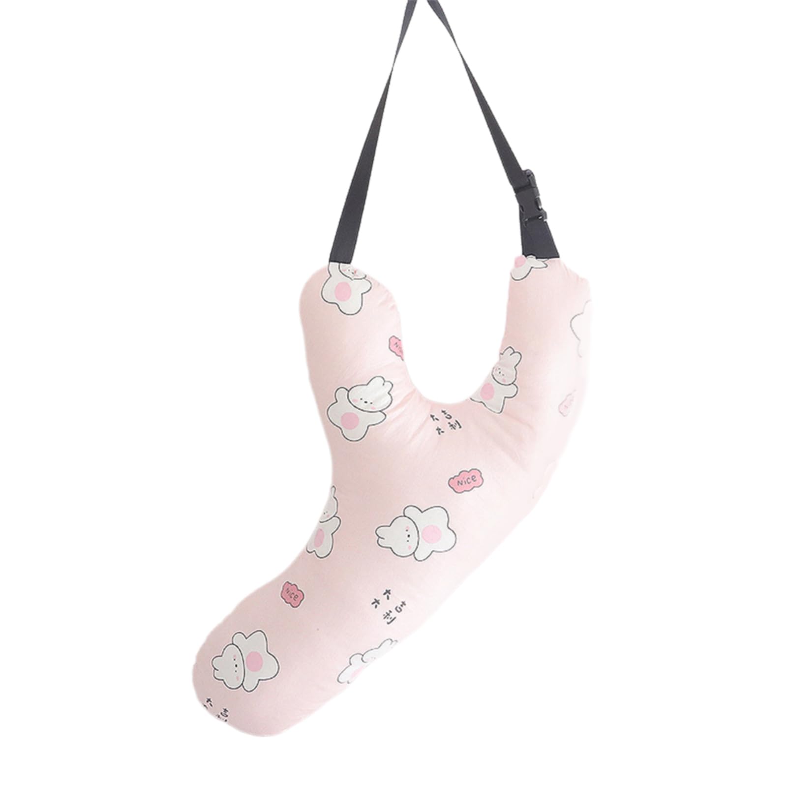 QWQJ Travel Neck Pillow Child Car Headrest Pillow Soft Neck Cushion for Long Drives Polyester Pillow Breathable