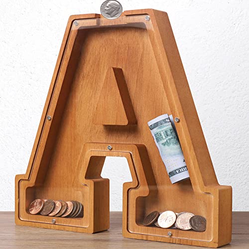 Wooden Letter Piggy Bank
