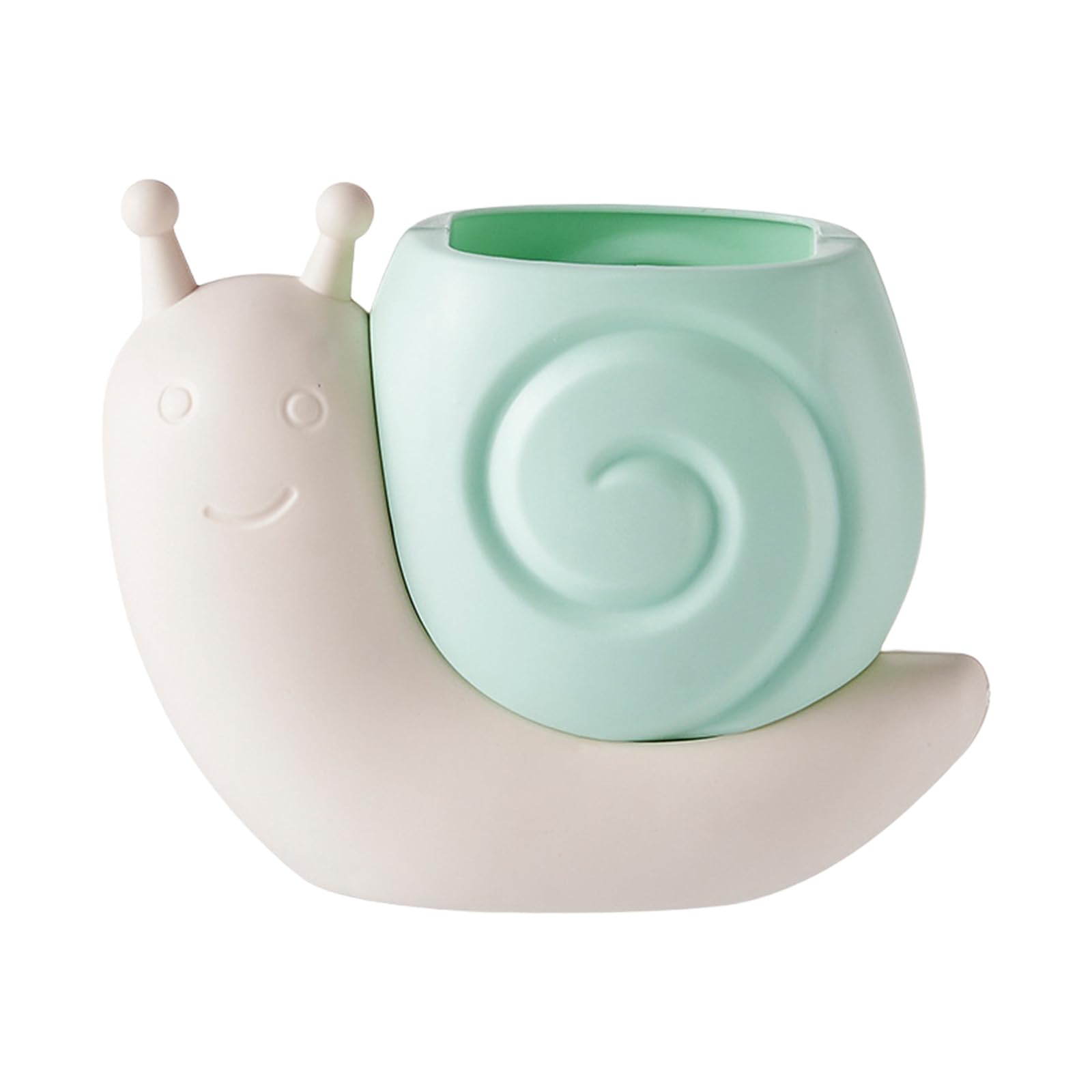 HDOYTXXM Snail Design Desktop Pen Container with Multiple Compartments Cup for School and Home Desk Pencil