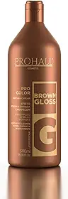 Prohall Cosmetic Pro Color - Máscara Brown Gloss Efeito Morena Iluminada 500Ml
