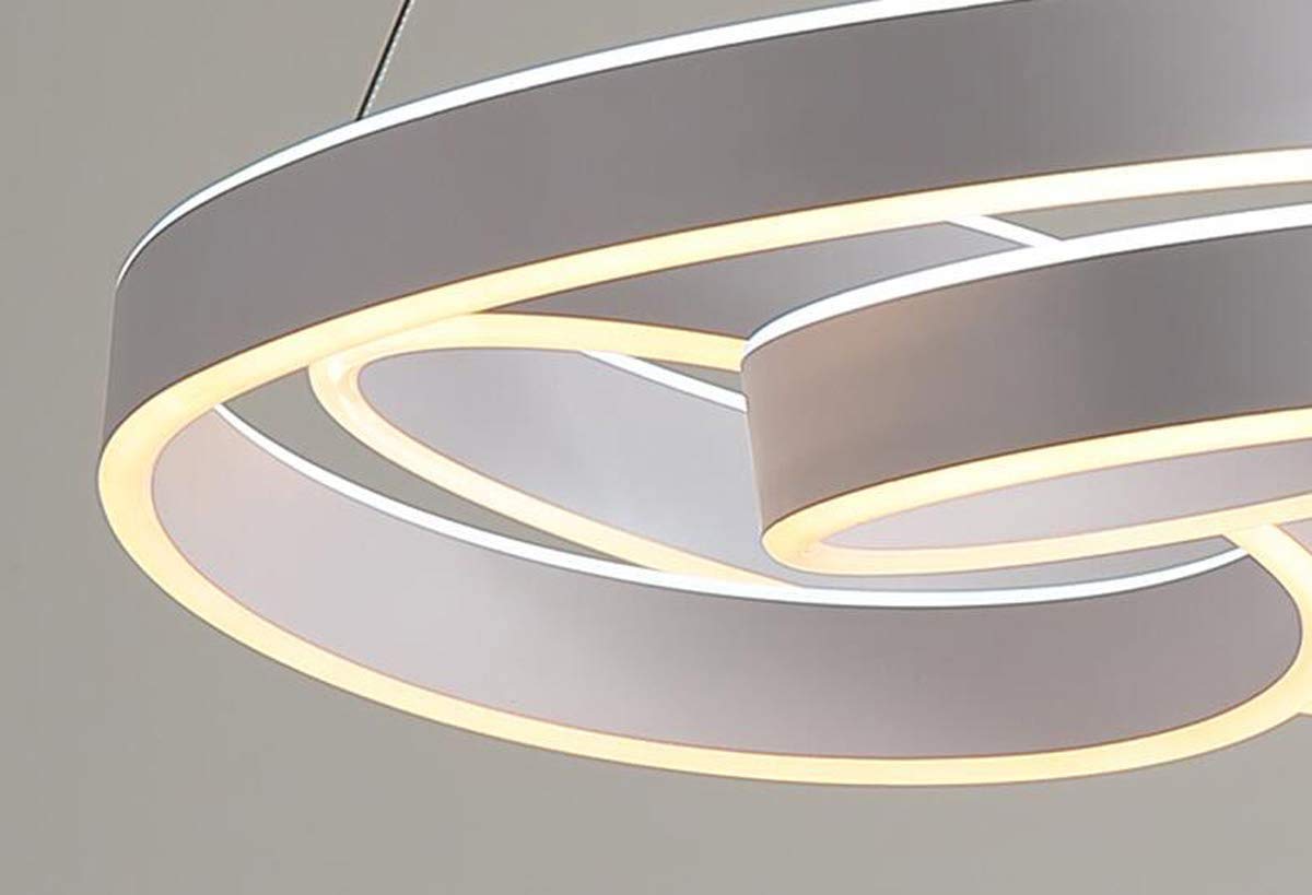Arañas Led Led Moderna Luces Colgantes Creativos de Cocina Acrílico + Metal Suspensión Colgante Lámpara de Techo para Sala de Comedor Ajustable, Coldwhite,Blanco