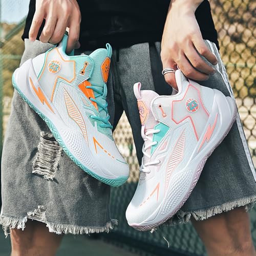 Women's Men's High-Top Basketball Shoes Breathable Anti-Slip and Wear-Resistant Soles Running Shoes Graffiti Design Fashionable Sports Shoes4