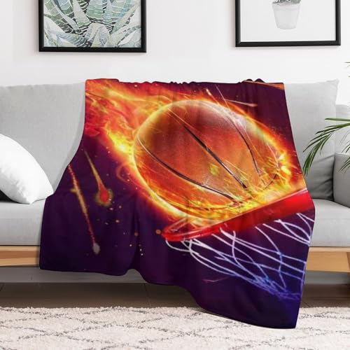 Manta de baloncesto de 150x200 cm suave para cama y sofá 3