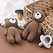 Muñeca de ganchillo Oso Dormir Juguete para Bebé Primero Relleno Animal Amigo Dormir Recién Nacido Foto Apoyo Oso Crochet para Bebé Juguete de peluche Animal Imagen de Muñeca de ganchillo Oso Dormir Juguete para Bebé Primero Relleno Animal Amigo Dormir Recién Nacido Foto Apoyo Oso Crochet para Bebé Juguete de peluche Animal