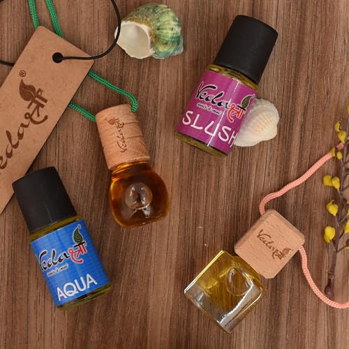Image of VEDASHREE Car Perfume Refill For Wooden Dashboard-Refreshing & Long-Lasting Oil-Car Air Freshener Refill- Car Perfume Refill-Luxury Aqua Fragrance-12Ml