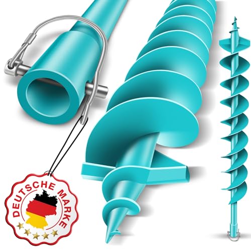 BRUNNENTAL® Tarière 120 mm – Idéale pour Creuser la Terre – Foreuse Jardin/Meche Tariere pour Perceuse – Pointe Robuste 120mm – Outil Creuser Trou...