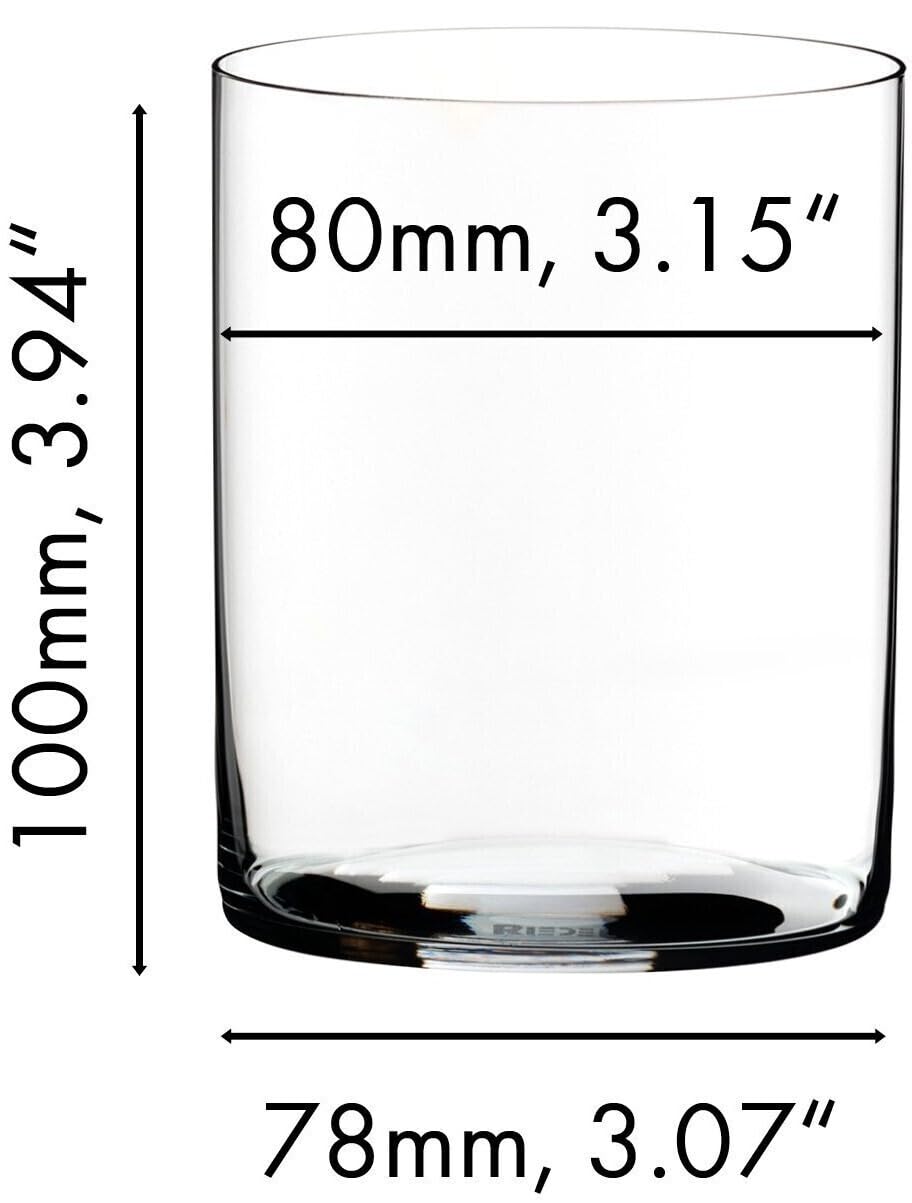 Riedel Veloce - Vasos de agua de cristal, exquisito diseño fino, aptos para lavavajillas y duraderos, juego de 4, ideal para cenas finas y entretenimiento, paquete con aireador de vino y paño de