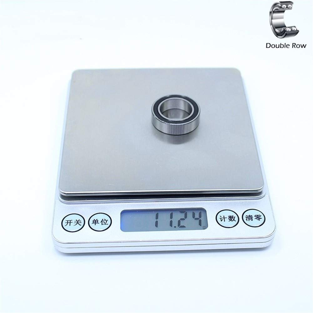 Tangjc-B. 1PC 63803 3803 RS 3803-2RS Hybrid Ceramic Bearing 17 * 26 * 7mm Double Row Sealed Angular Contact Si3N4 Ball Bearings