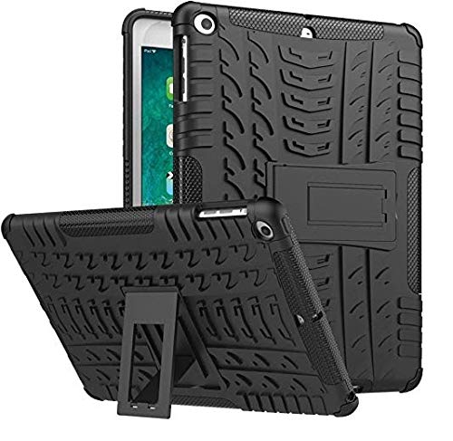 Image of MoreFit Hybrid Back Cover Case with Kickstand Wheel Pattern for iPad 9.7 (2018) / iPad 9.7 (2017)