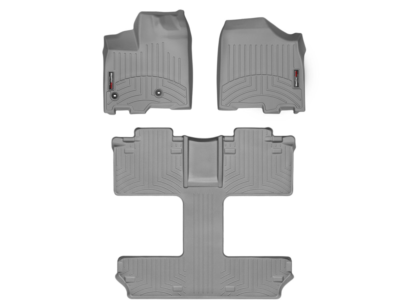 WeatherTech Custom Fit FloorLiners for Toyota Sienna - Full Set (464751-463004), Grey