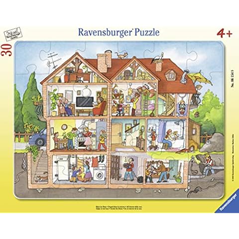 Ravensburger Kinderpuzzle - 06154 Blick ins Haus - Rahmenpuzzle für Kinder ab 4 Jahren, mit 30 Teilen Cover