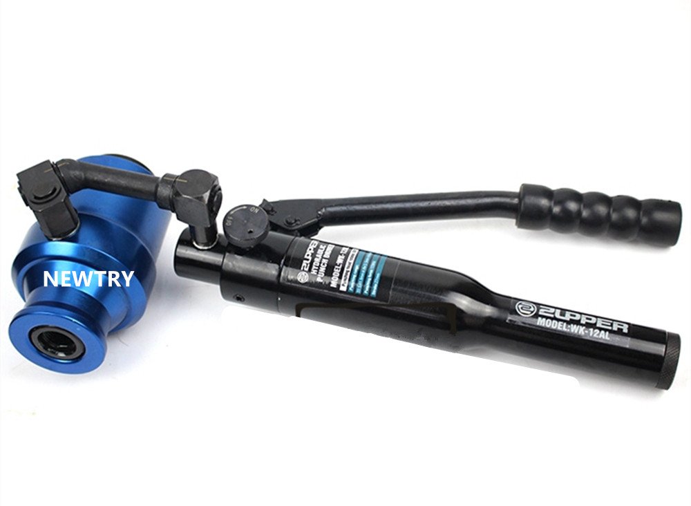 NEWTRY Hydraulic Hole Punch 1/2 Inch to 2 Inch (22.5mm to 61.5mm) 66 KN Hole Opener, Manual Plate Hole Punch for Electrical Cabinet, Plumbing TP-8C NEWTRY Hydraulic Hole Punch 1/2 Inch to 2 Inch (22.5mm to 61.5mm) 66 KN Hole Opener, Manual Plate Hole Punch for Electrical Cabinet, Plumbing TP-8C