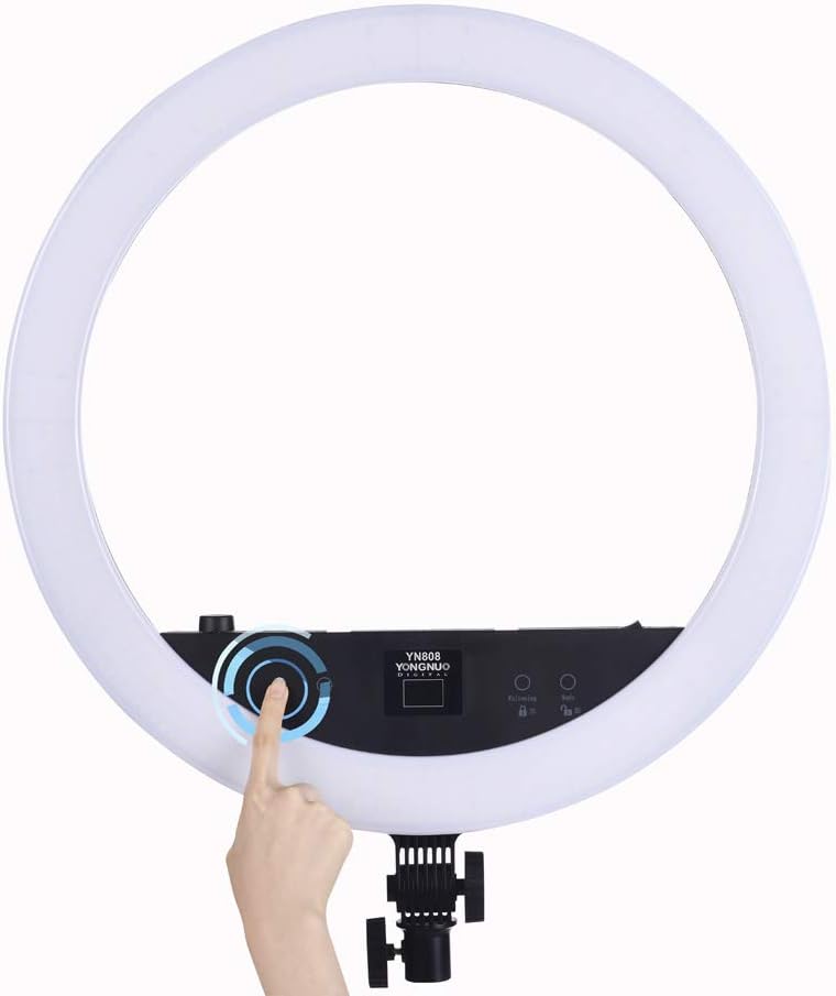 YONGNUO YN808 LED Video Light 5600K Ring Light for Makeup Lip Eyebrow Tattoo Skincare Beauty Manicure Salon