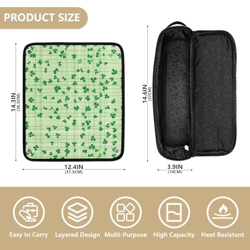 Bolsa de viaje para herramientas de cabello resistente al calor miniatura 4