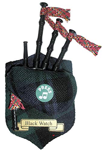 I LUV LTD Black Watch Tartan Clan Musical Bagpipe Fridge Magnet, Made in Scotland
