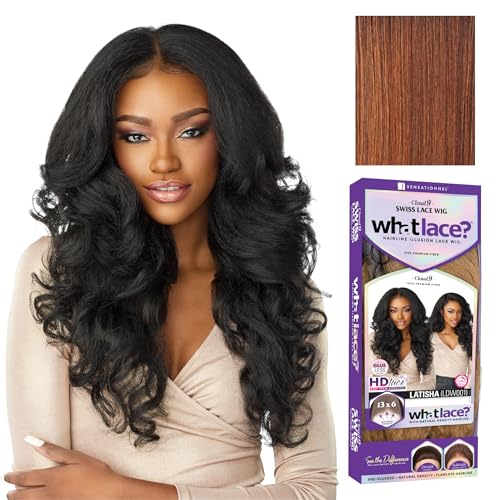 Image of Sensationnel What Lace 13X6 Wigs - Latisha Lacefrontal Hand Tied Glueless Synthetic With Natural Density Preplucked Hairline (FLAMBOYAGEAUBURN)