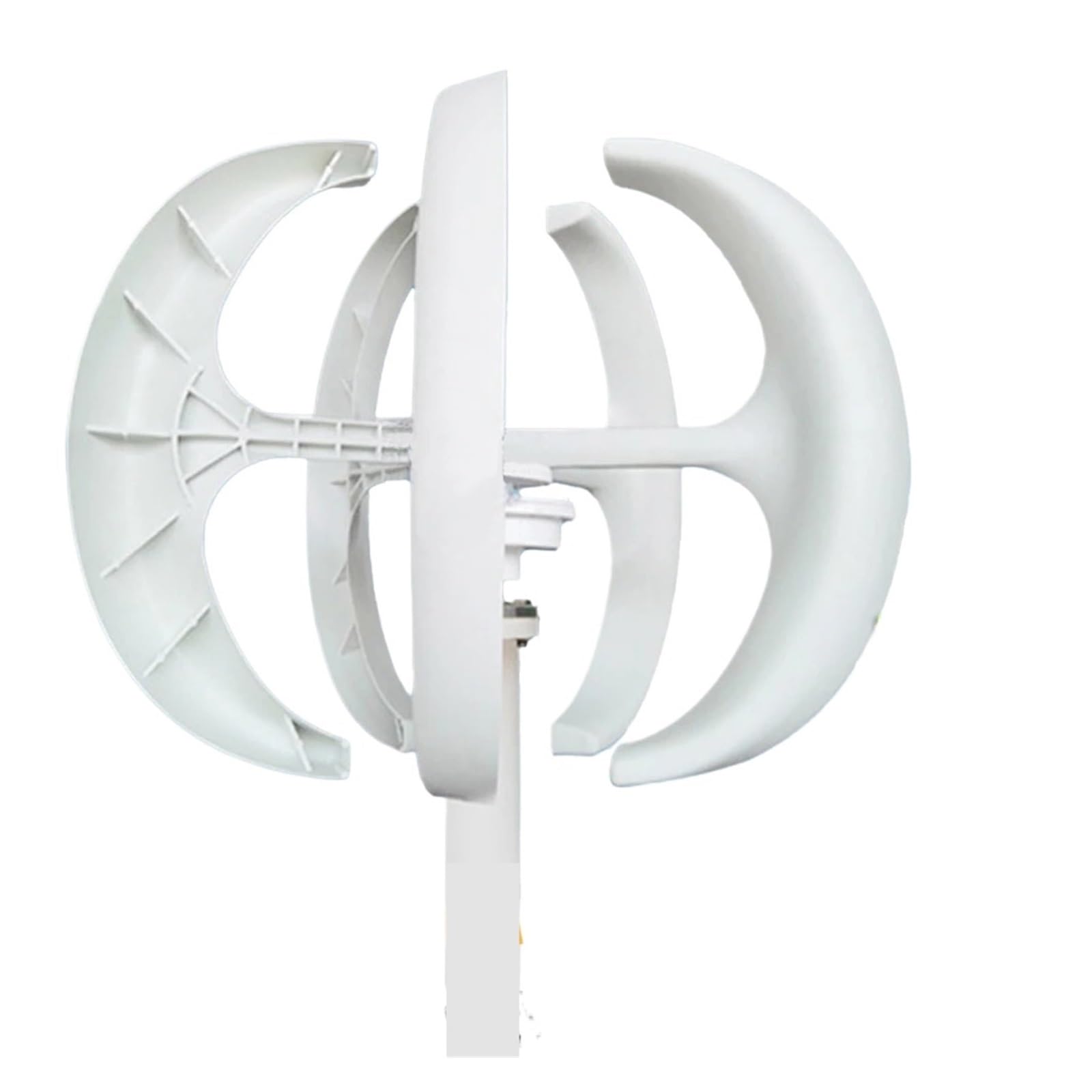Joliane Bianco 5000W Home Low Noise Wind Power Turbine Electric Generator 5Kw 12V 24V Vertical Windmill Low Wind Speed Starting Wind Turbines For Home Use(,Onecolor)