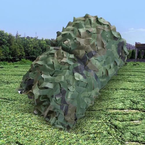 Rouleau Filet de Camouflage Militaire,Grand Woodland Maille de Camouflage,Woodland-2x5m(7 * 16ft)