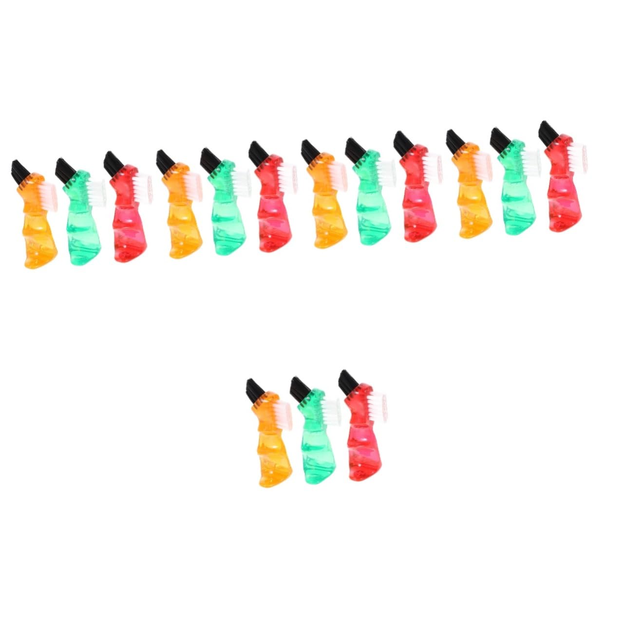 Healvian 15piezas Cepillos De Limpieza De Dentaduras Multi-funcional y Ergonómico Para Higiene Oral El Hogar
